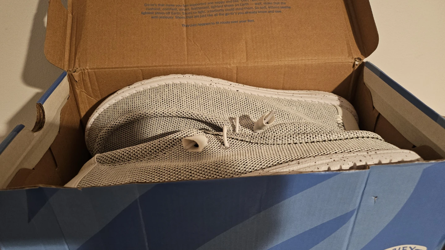Hey Dude Shoes Gray and White