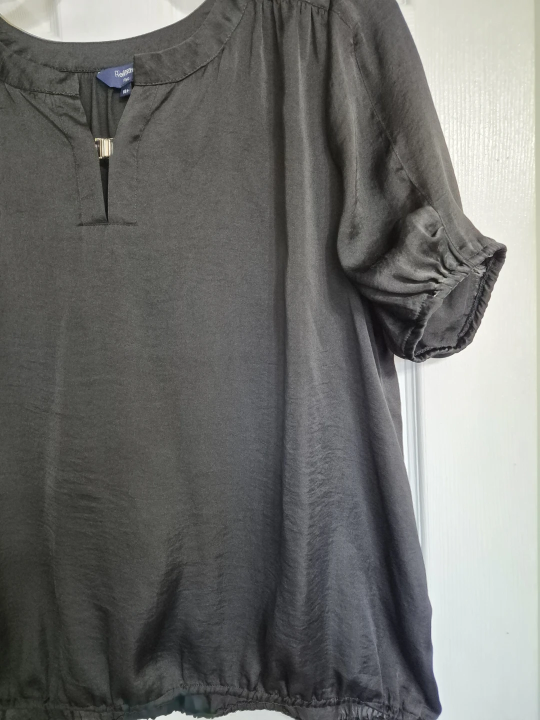 Ladies Size 18+ Black Reitmans Blouse Top - photo 3