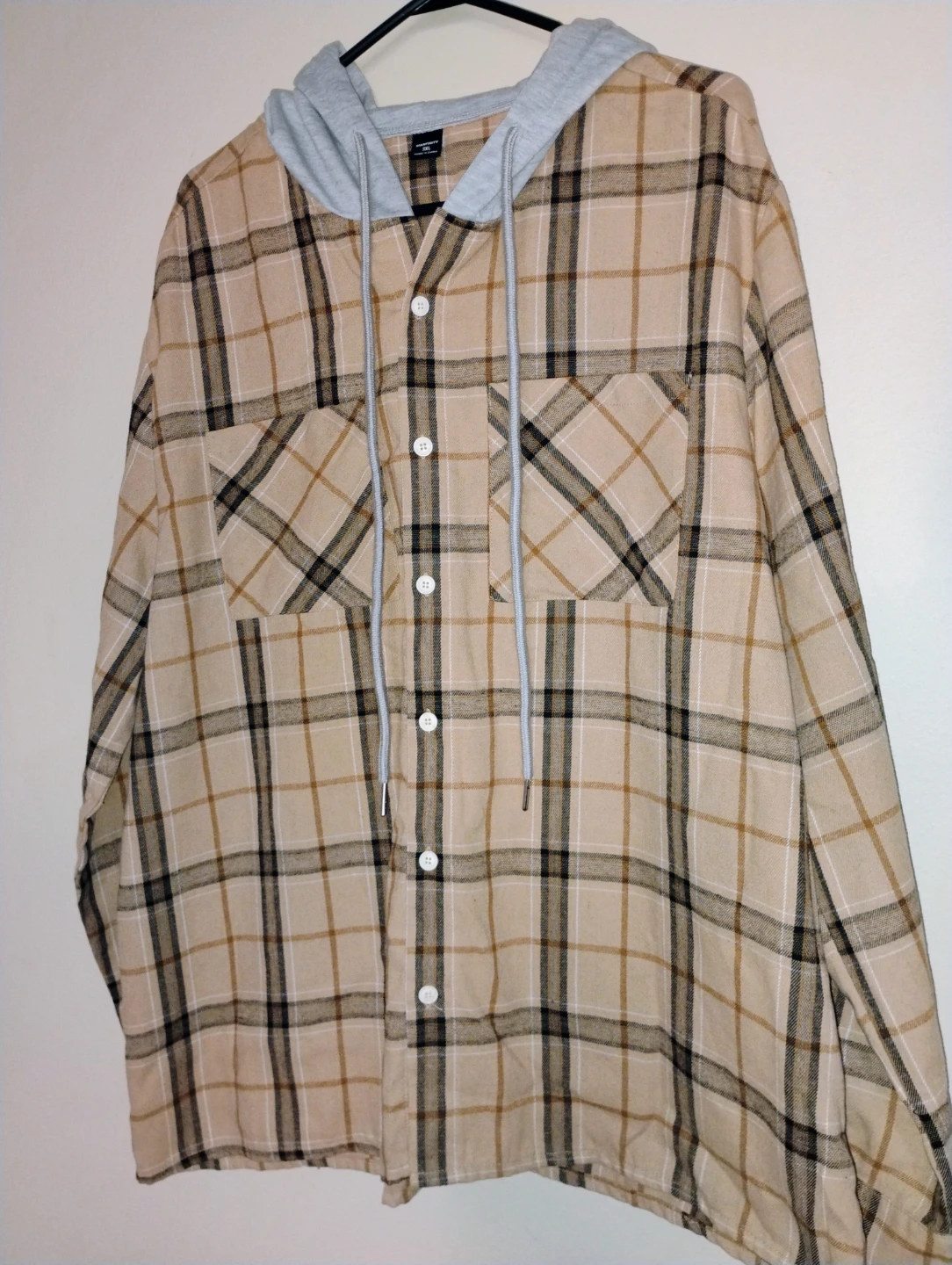 Manfinity Plaid Shacket - 3XL
