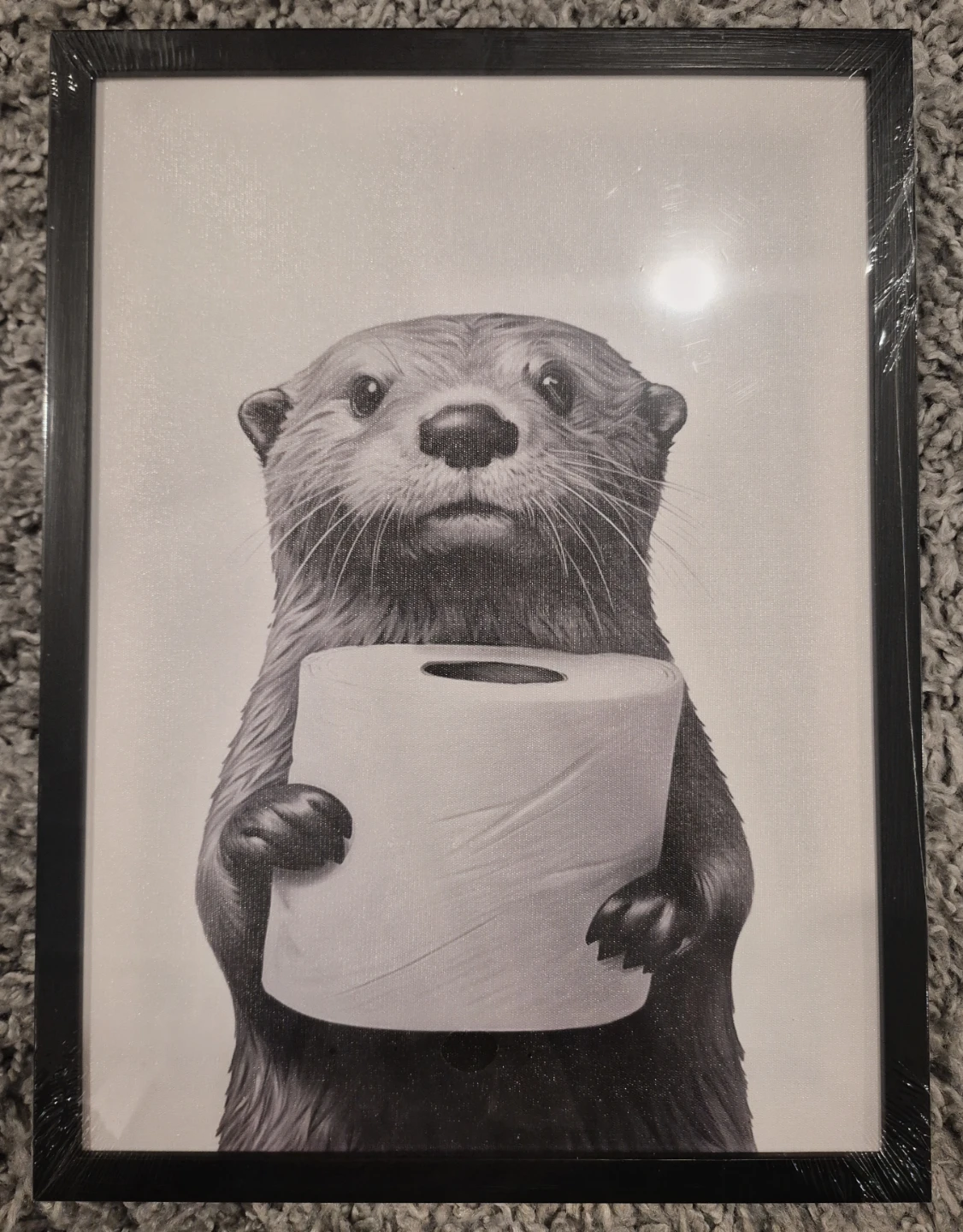 Bathroom Wall Art Framed 12"x16" - photo 3