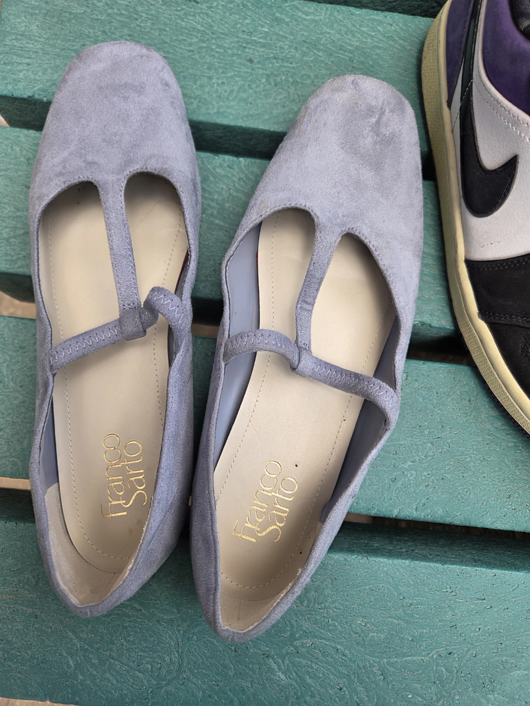 Franco Sarto grey suede ballet flats - photo 3