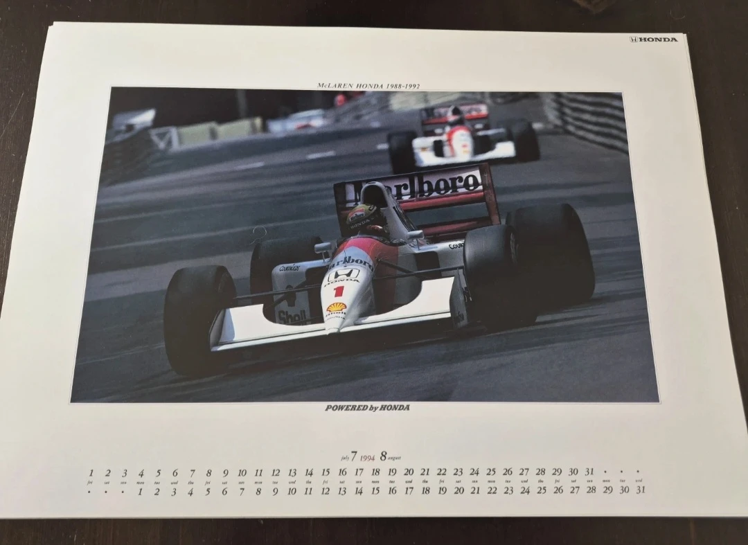 1994 Honda Formula One Grand Prix Calendar - photo 5