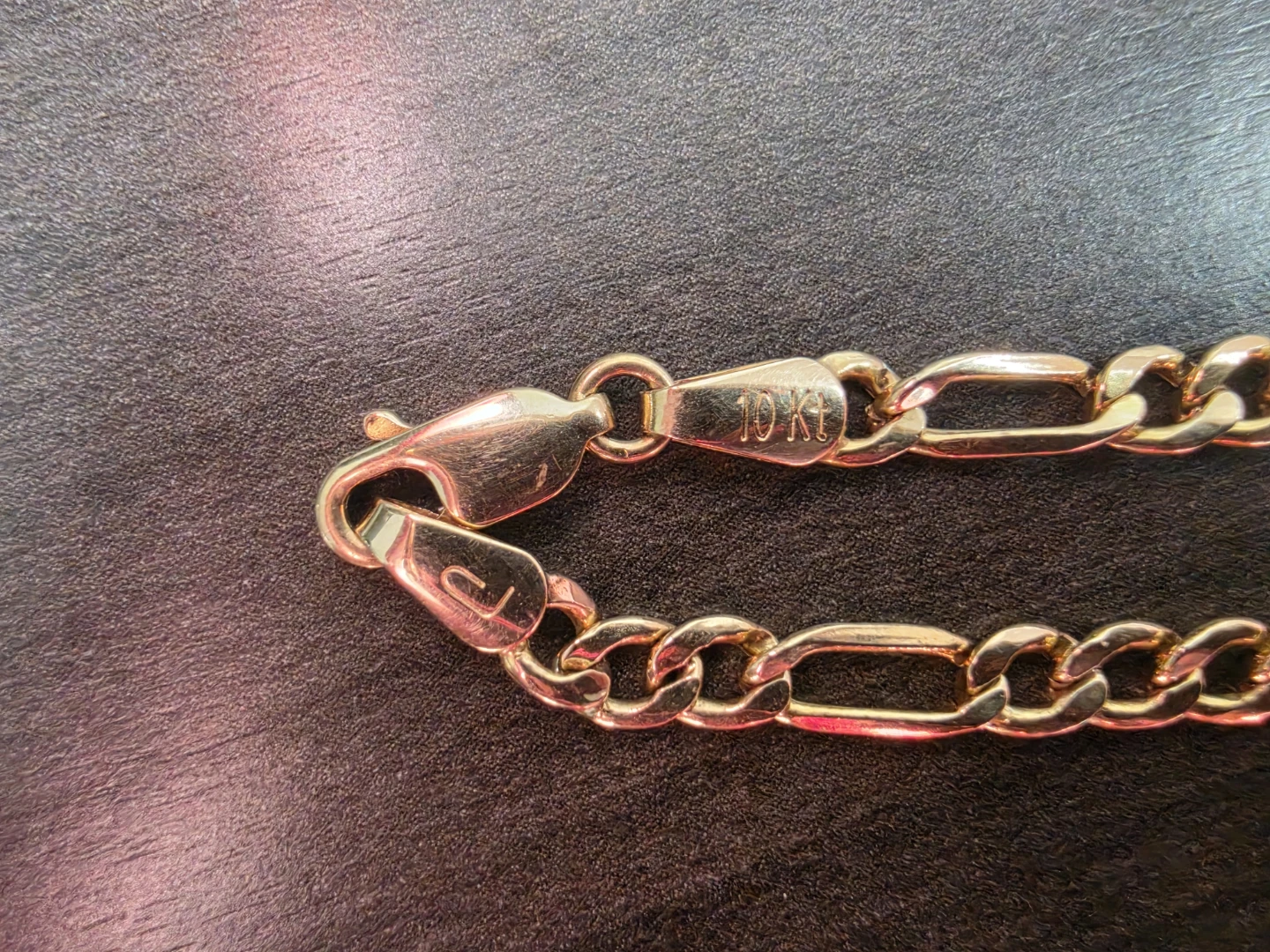 10kt Gold Figaro Chain - photo 2