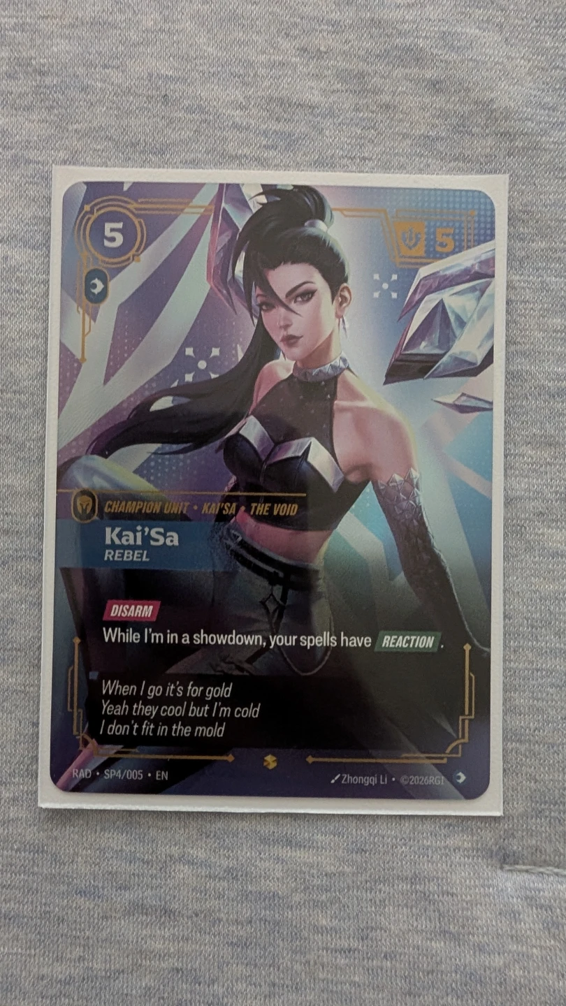 Kai'Sa Rebel Champion Unit Card