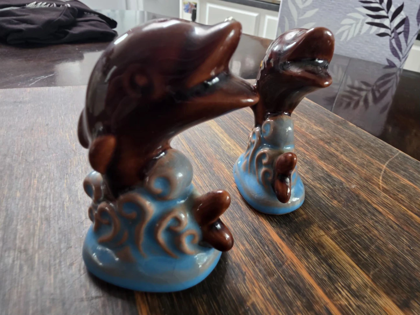 Vintage Ceramic Dolphin Salt and Pepper Shakers - photo 4