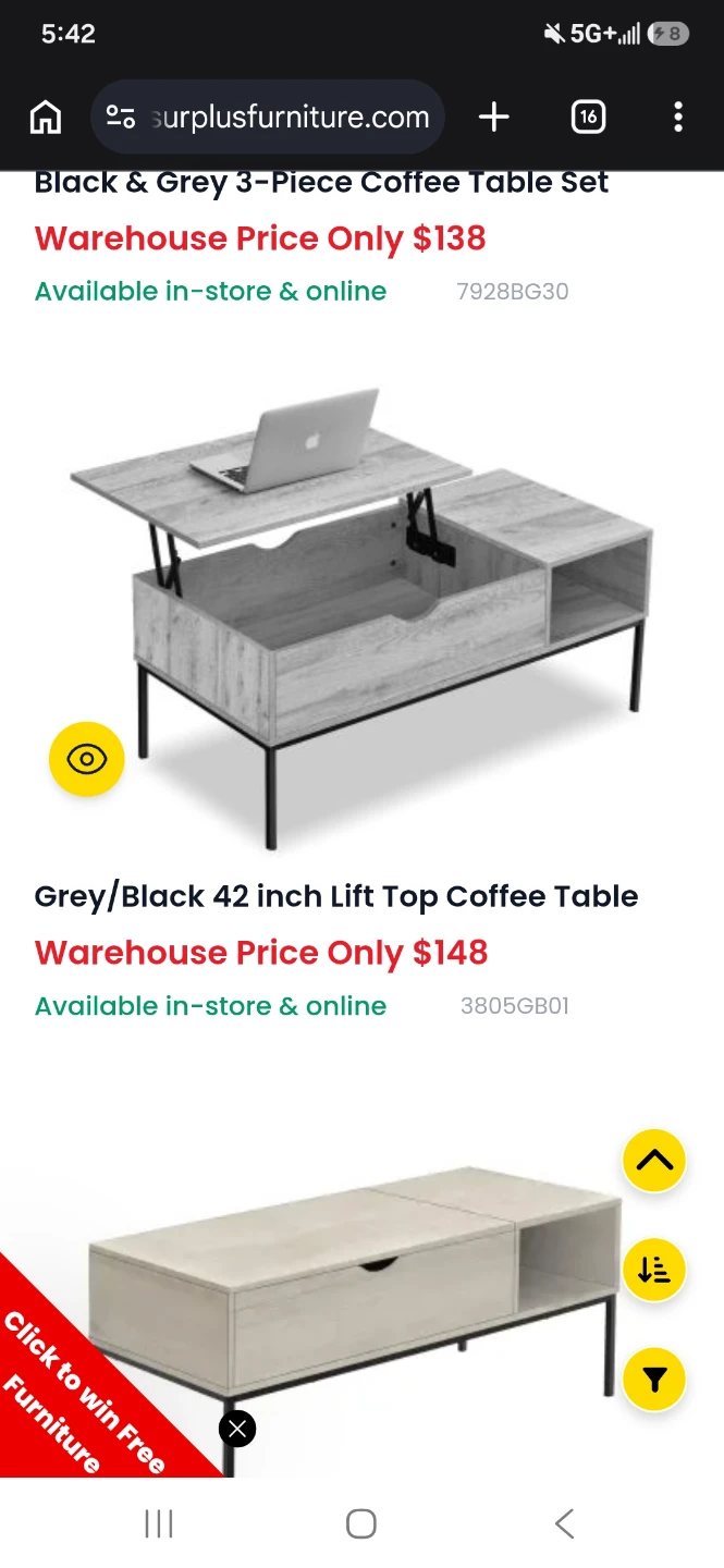 Brand new Lift Top Coffee Table - Wood Finish - photo 4