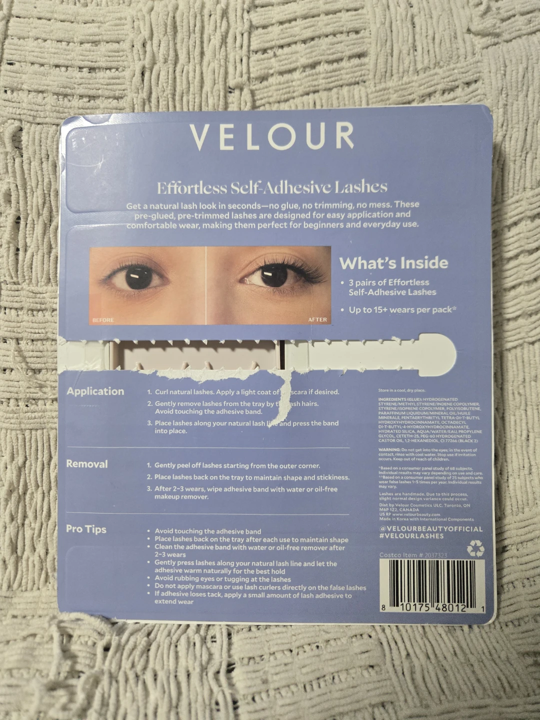 Velour Effortless Self-Adhesive Lashes 3-Pack - photo 2