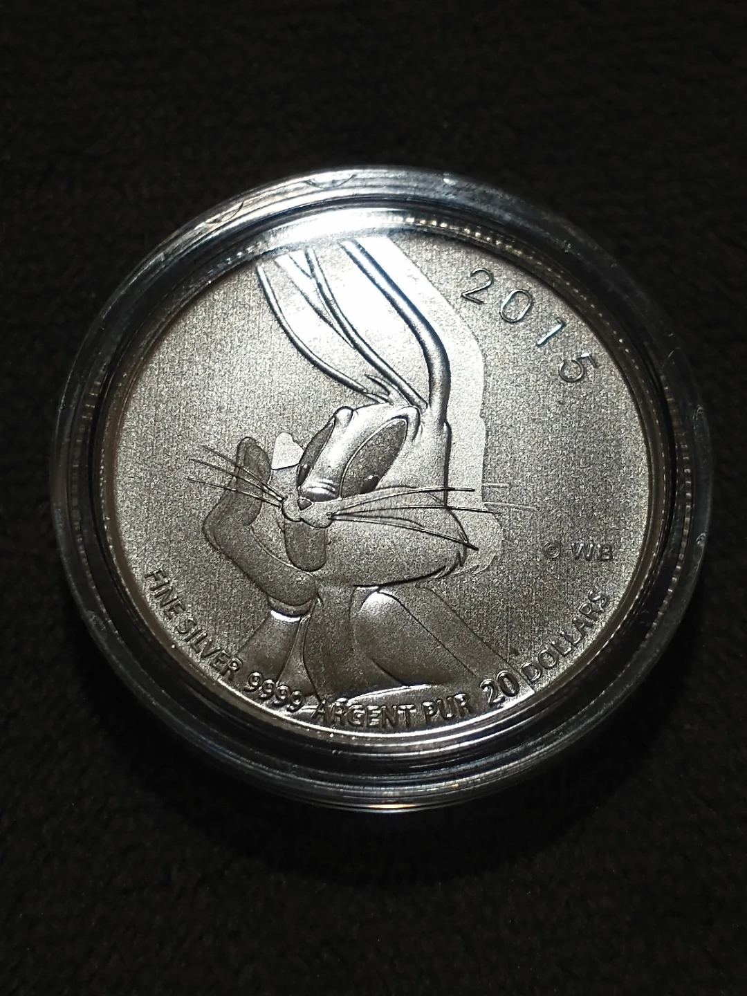 2015 Canada Bugs Bunny $20 Fine Specimen Silver Coin KM #1981 - photo 2
