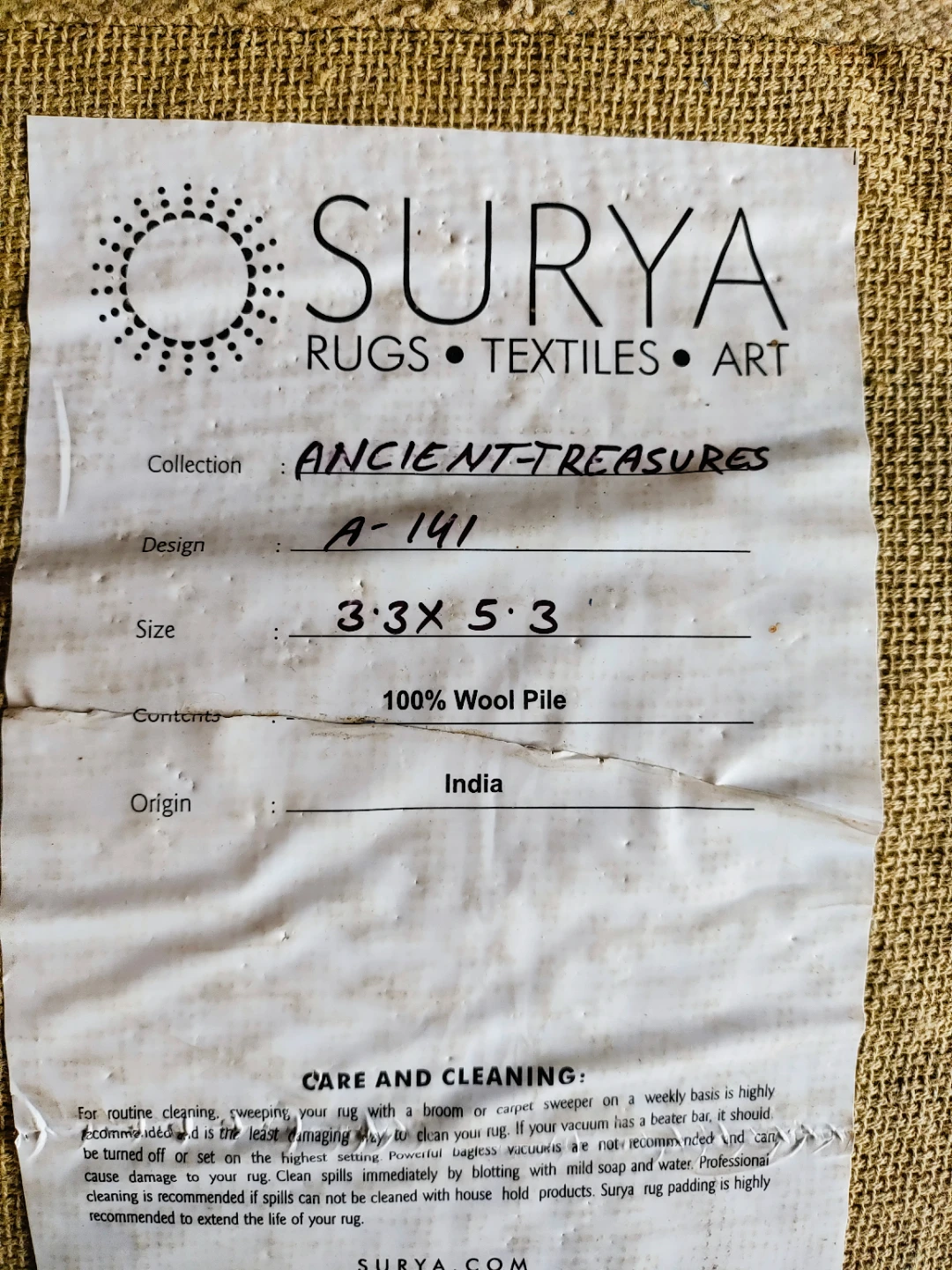 Surya Ancient Treasures Wool Rug A-141 - photo 4