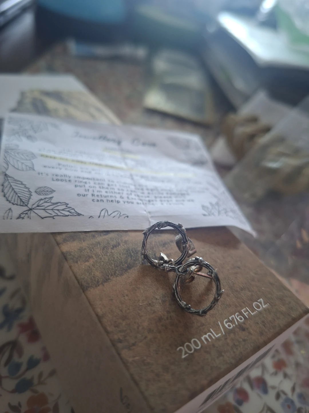 Sterling Silver 925 Silvestre Infinity Thorn Branch Studs - photo 3
