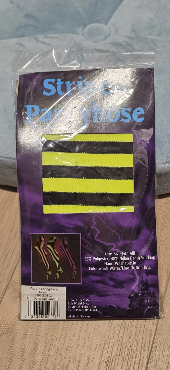 Fun World Striped Pantyhose - One Size - photo 2