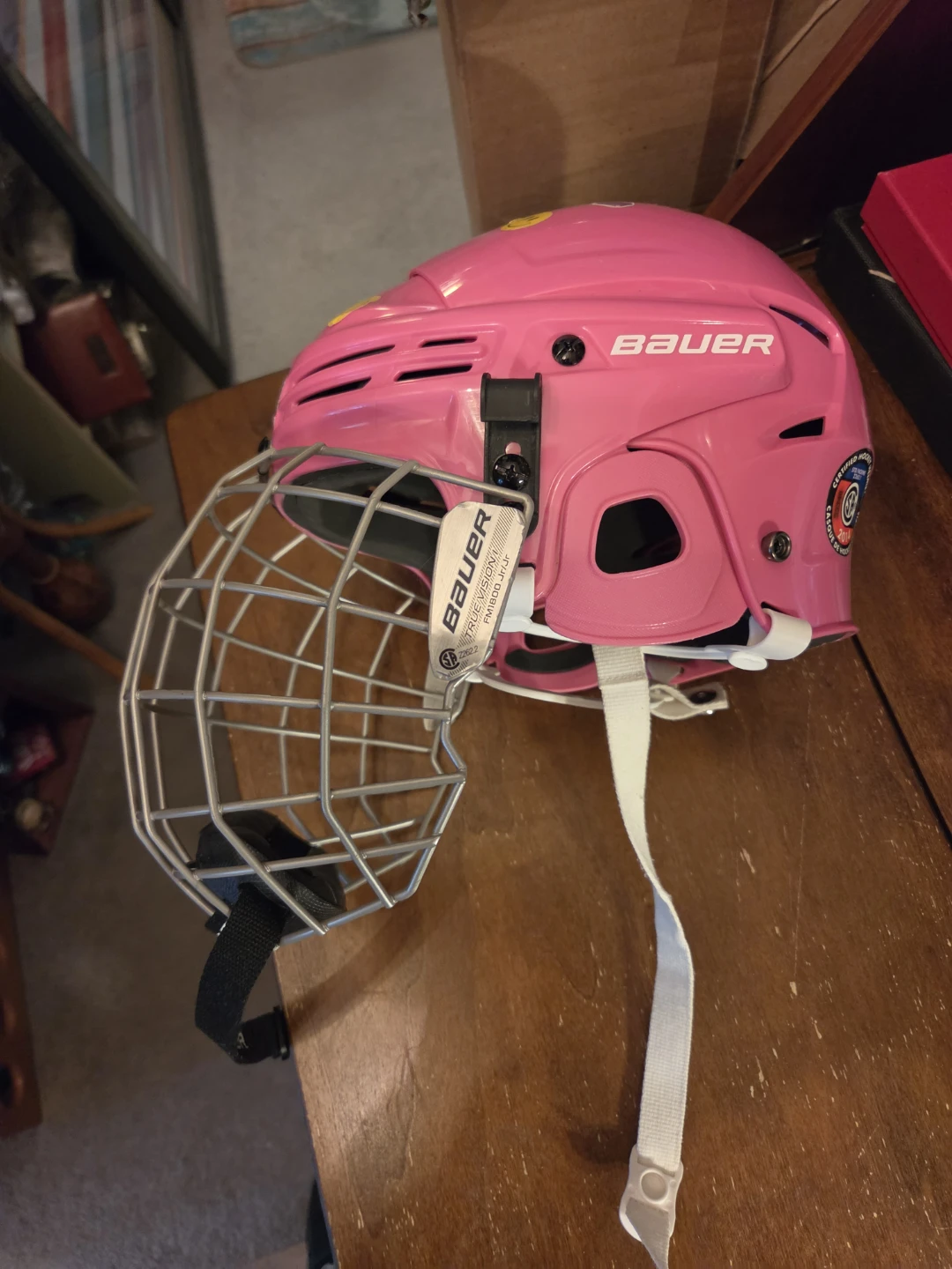 Bauer Prodigy Youth Hockey Helmet Combo - Pink - photo 3