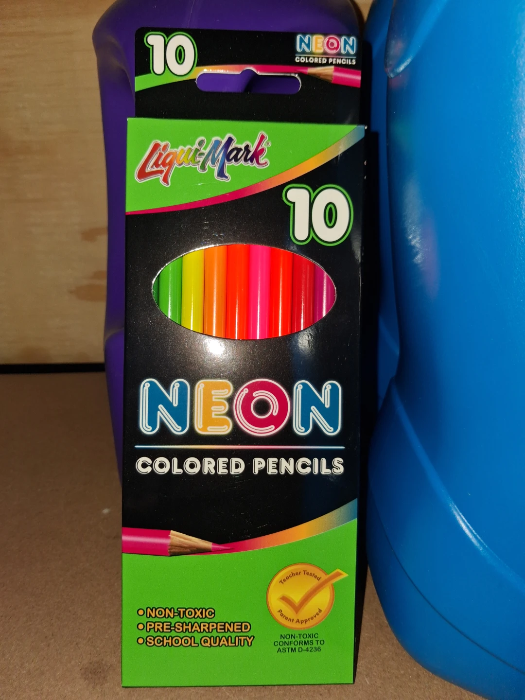 Liqui-Mark Neon Colored Pencils 10 Count