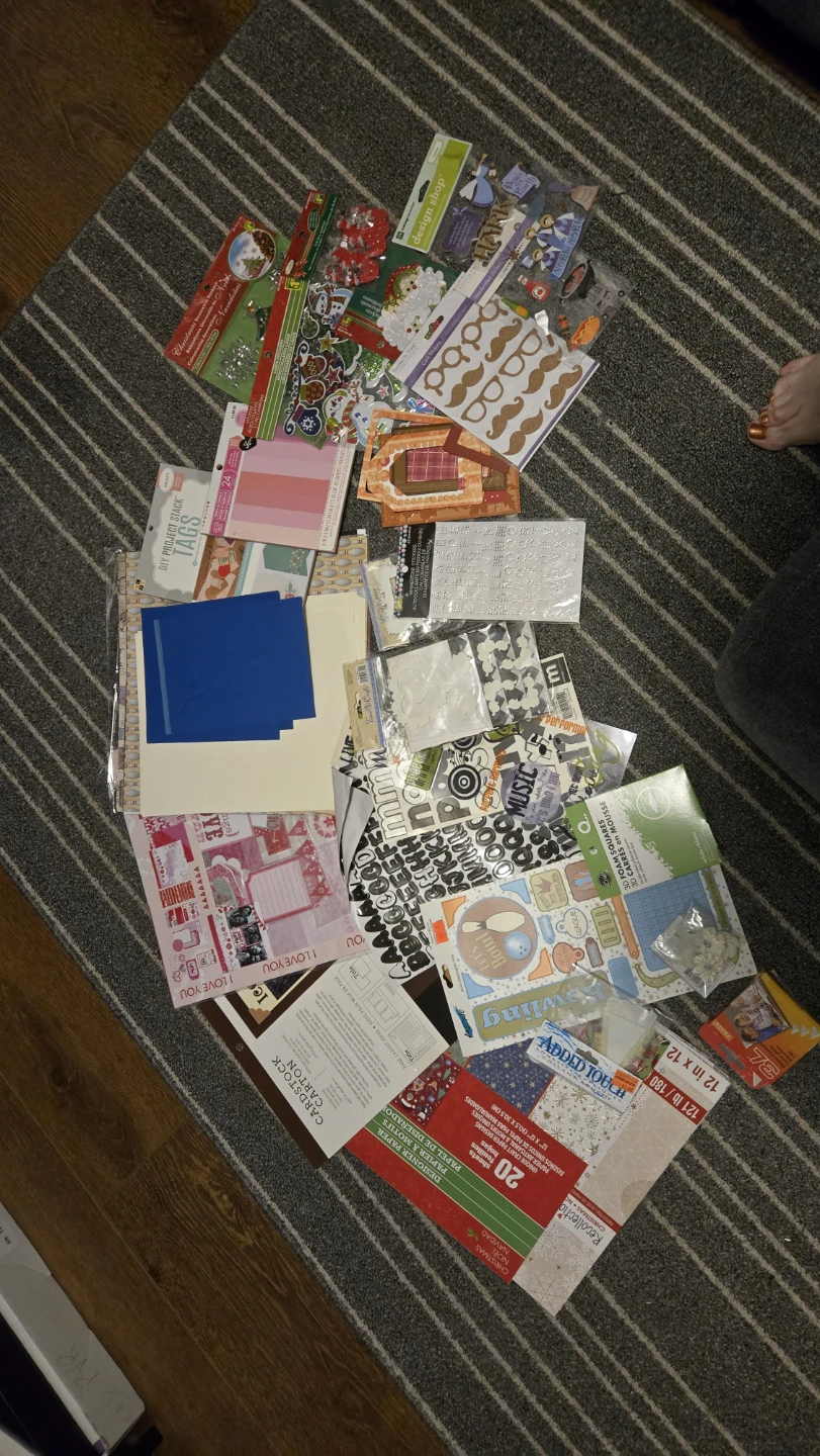 Assorted Scrapbooking and Craft Supplies