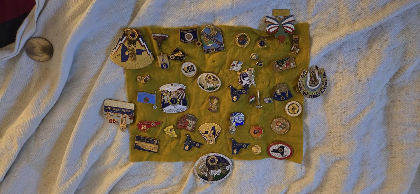 Collection of Vintage Lions Club Pins