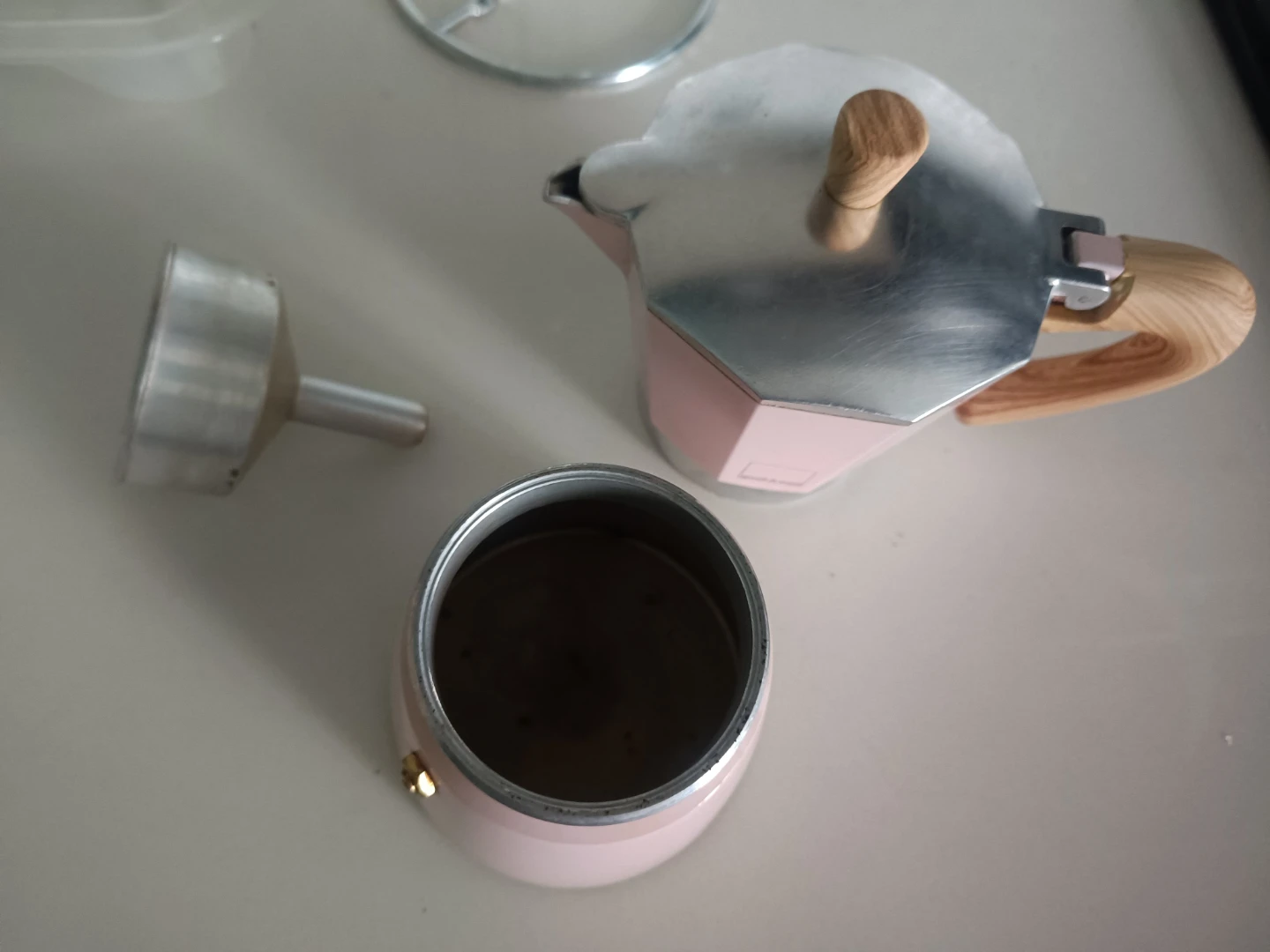 Pink Moka Pot Espresso Maker