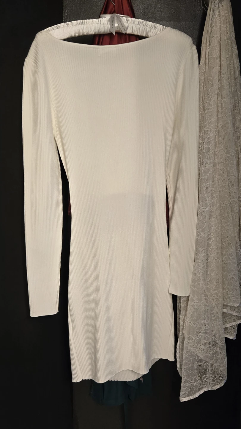 Wilfred Cut-Out Longsleeve Dress - Light Birch - photo 3