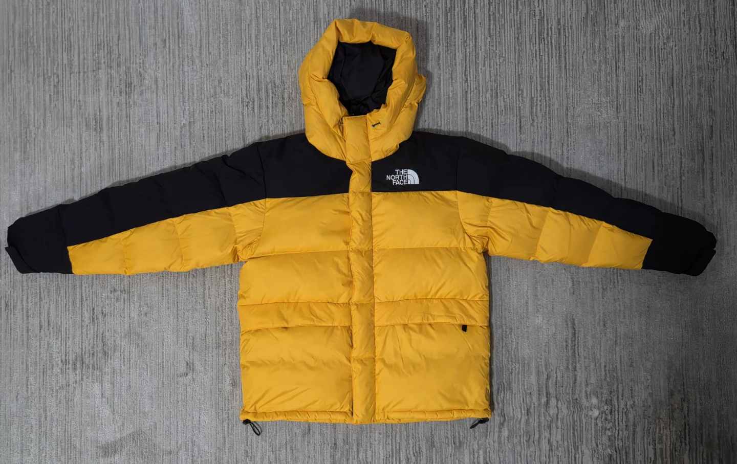 The North Face Men’s HMLYN Down Parka, large, yellow and black