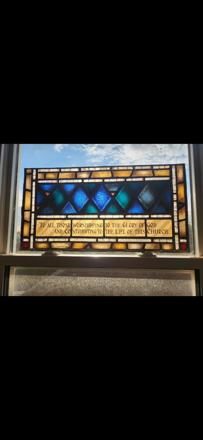 Vintage Stained Glass Commemorative Panels - photo 5