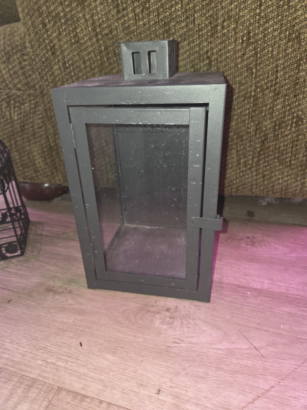 Black Metal Decorative Lantern - photo 2