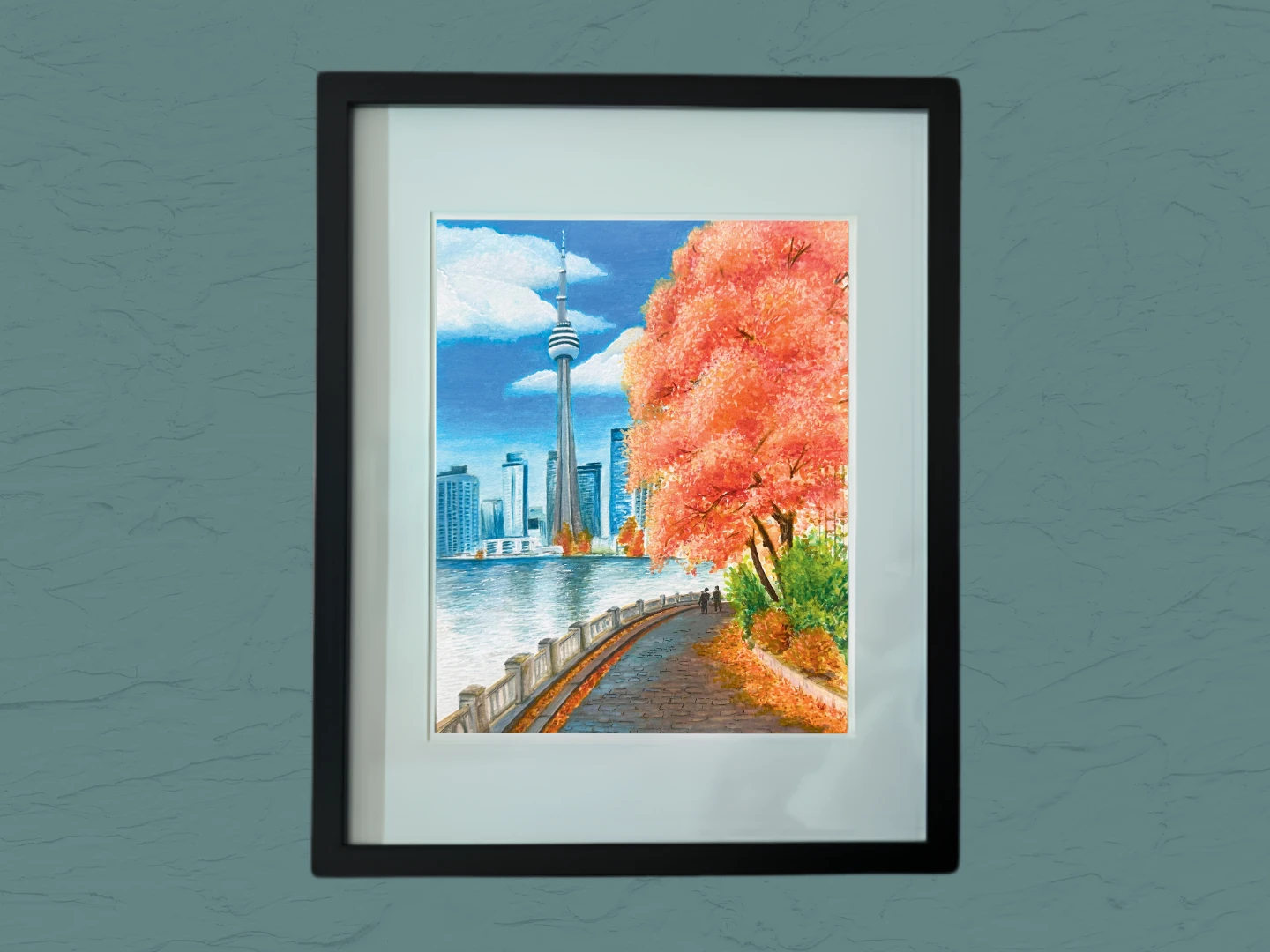 Toronto Collection Paintings | Set of 4 | Glass Framed 11x14in - photo 4