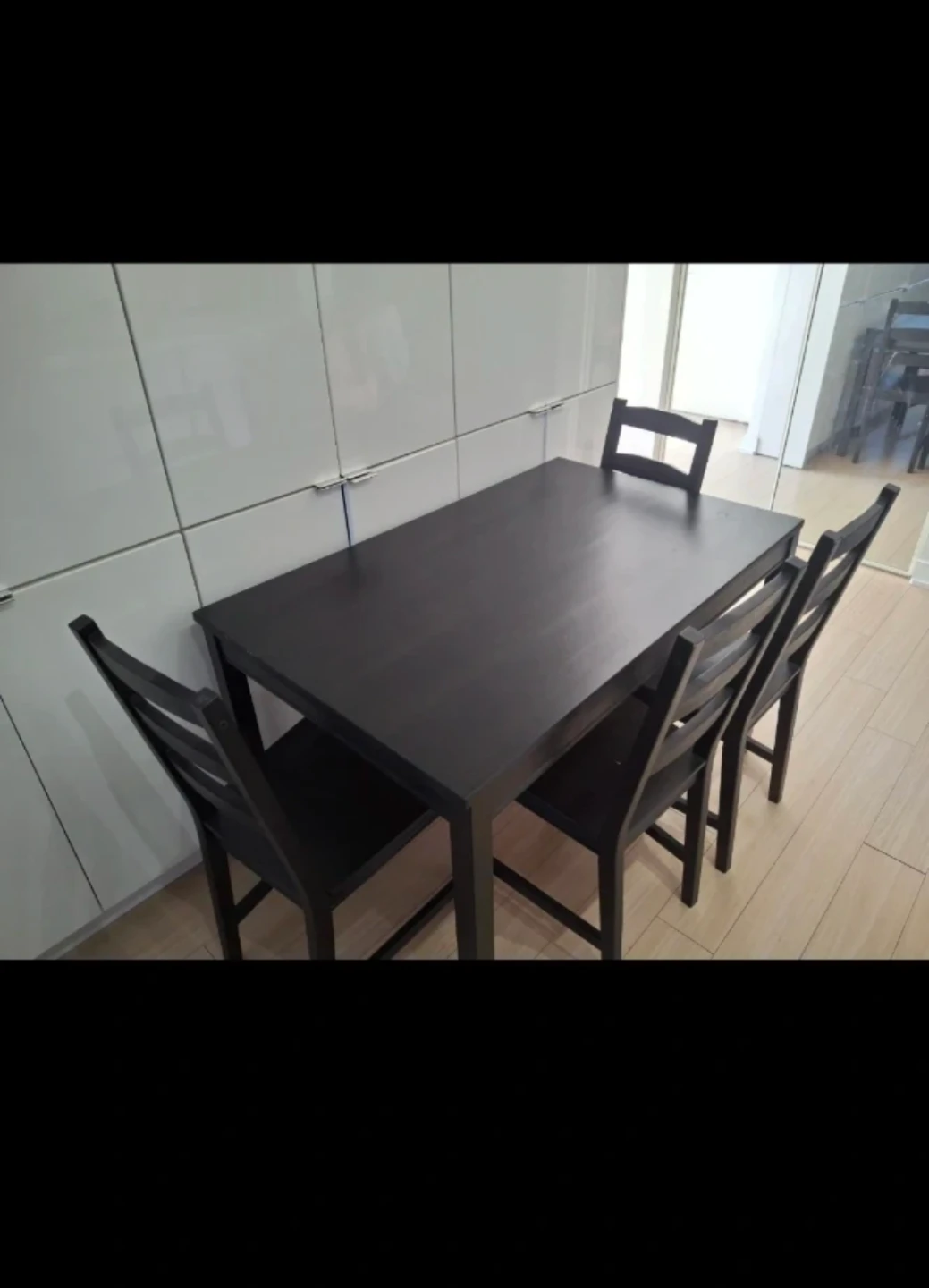 IKEA Jokkmokk dining table and 4 chairs