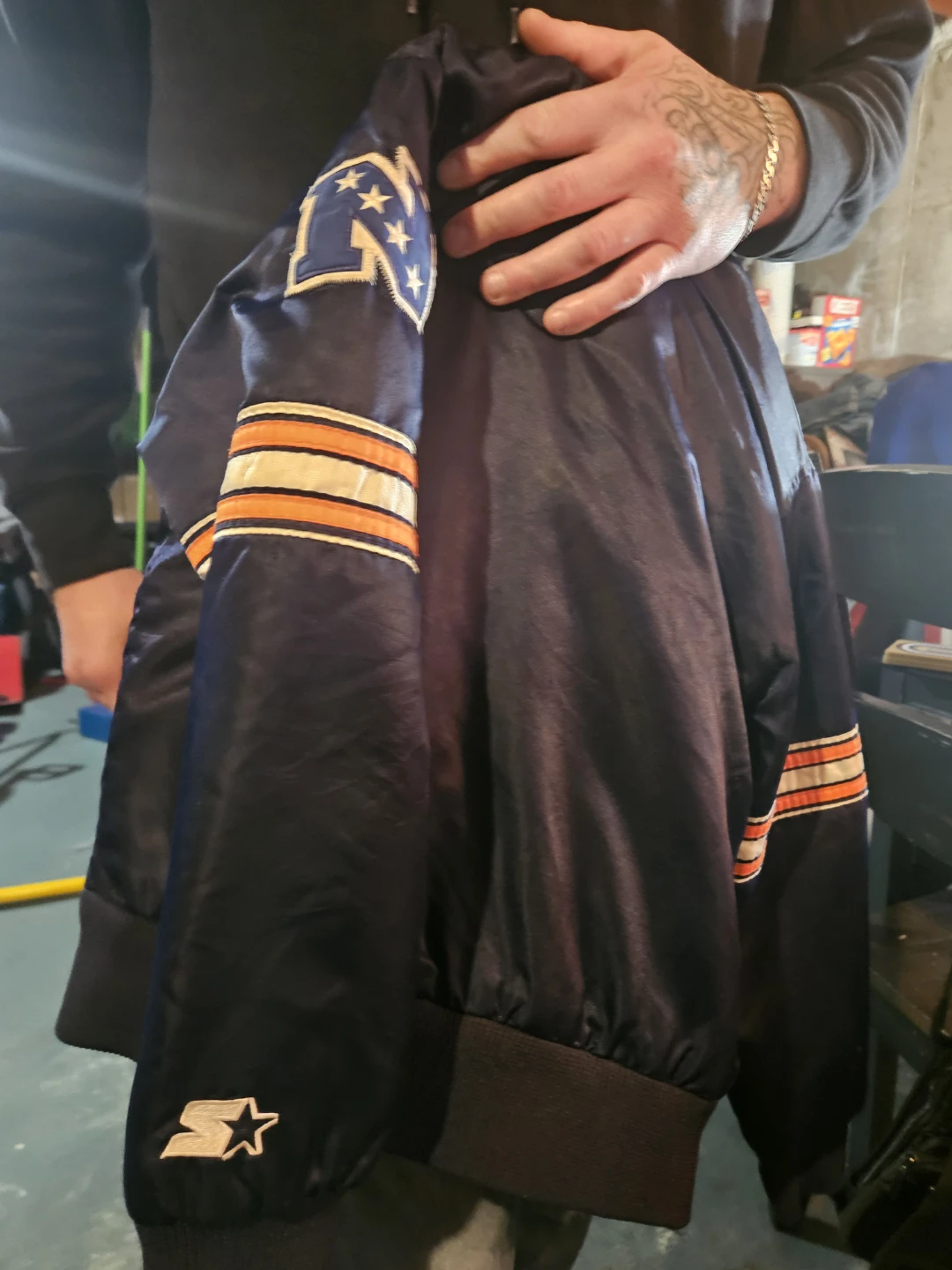 Kids Starter Chicago Bears Varsity Jacket - photo 3