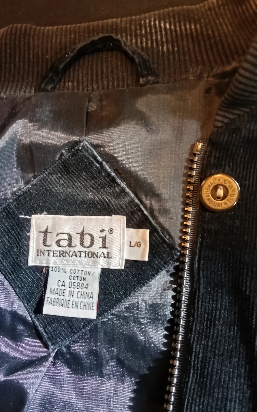 Tabi International Black Corduroy Jacket - photo 2