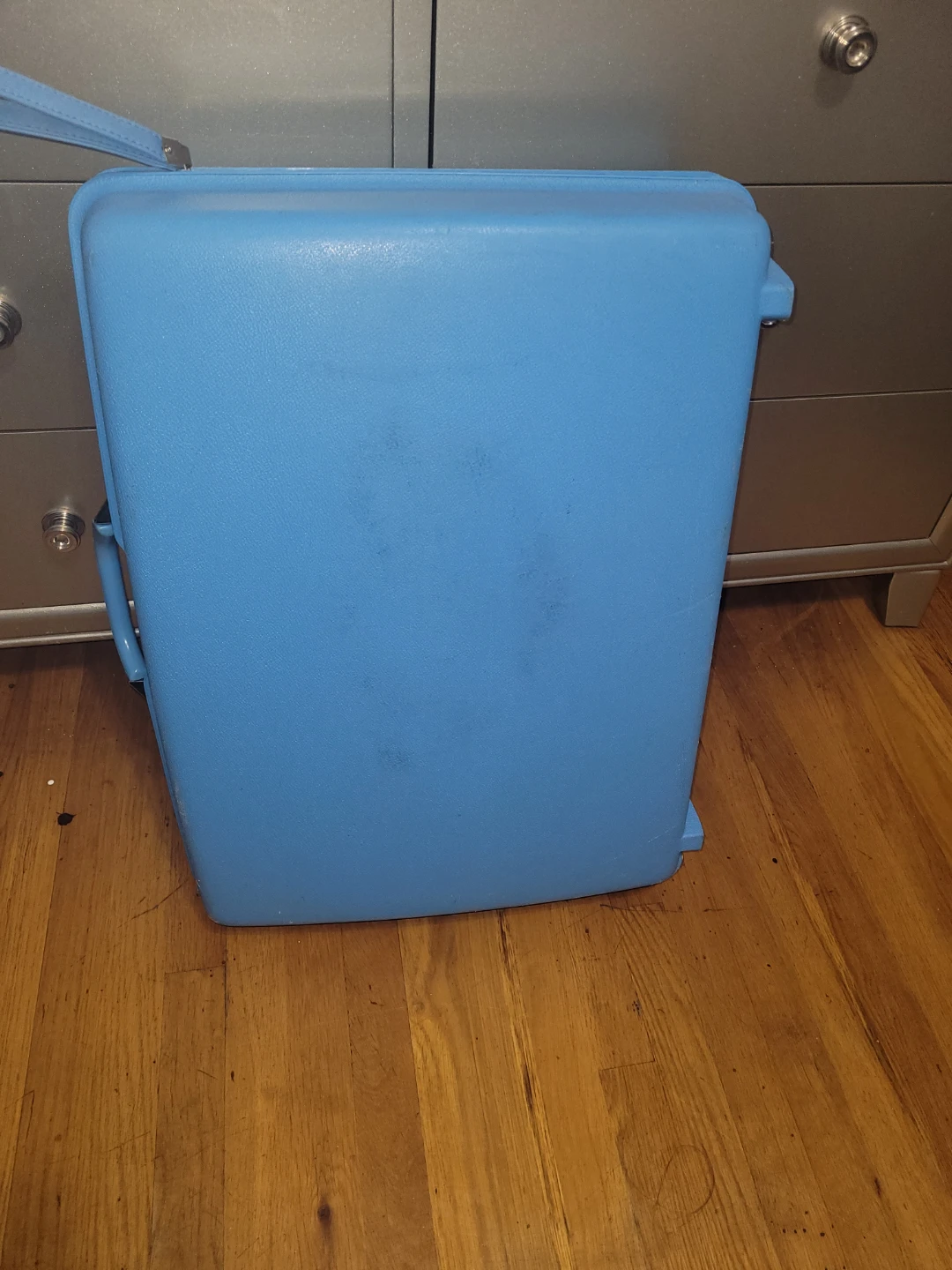 Vintage Samsonite Blue Hardshell Suitcase