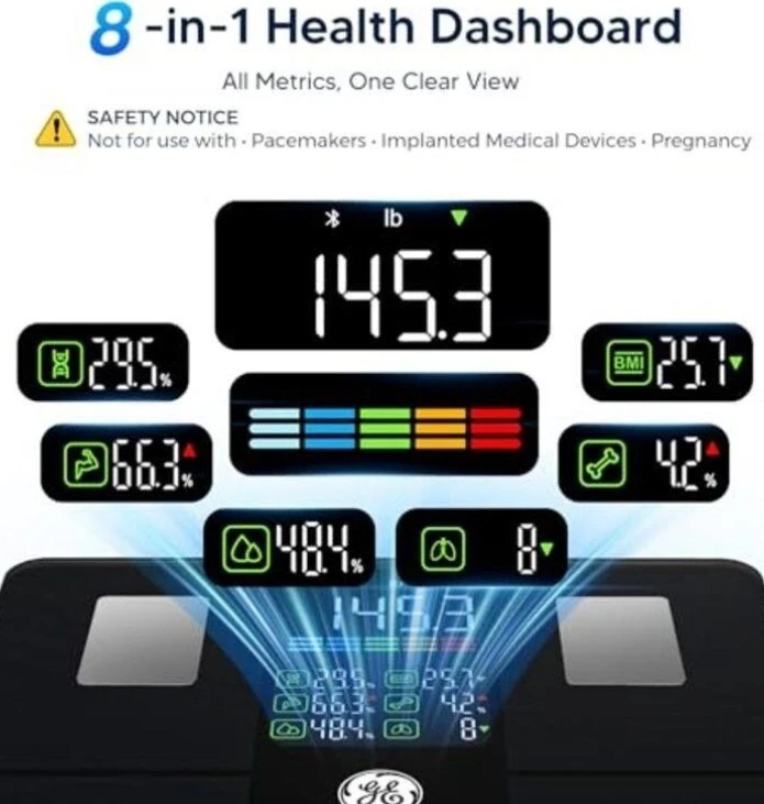 GE 8-in-1 Smart Health Body Scale - photo 3