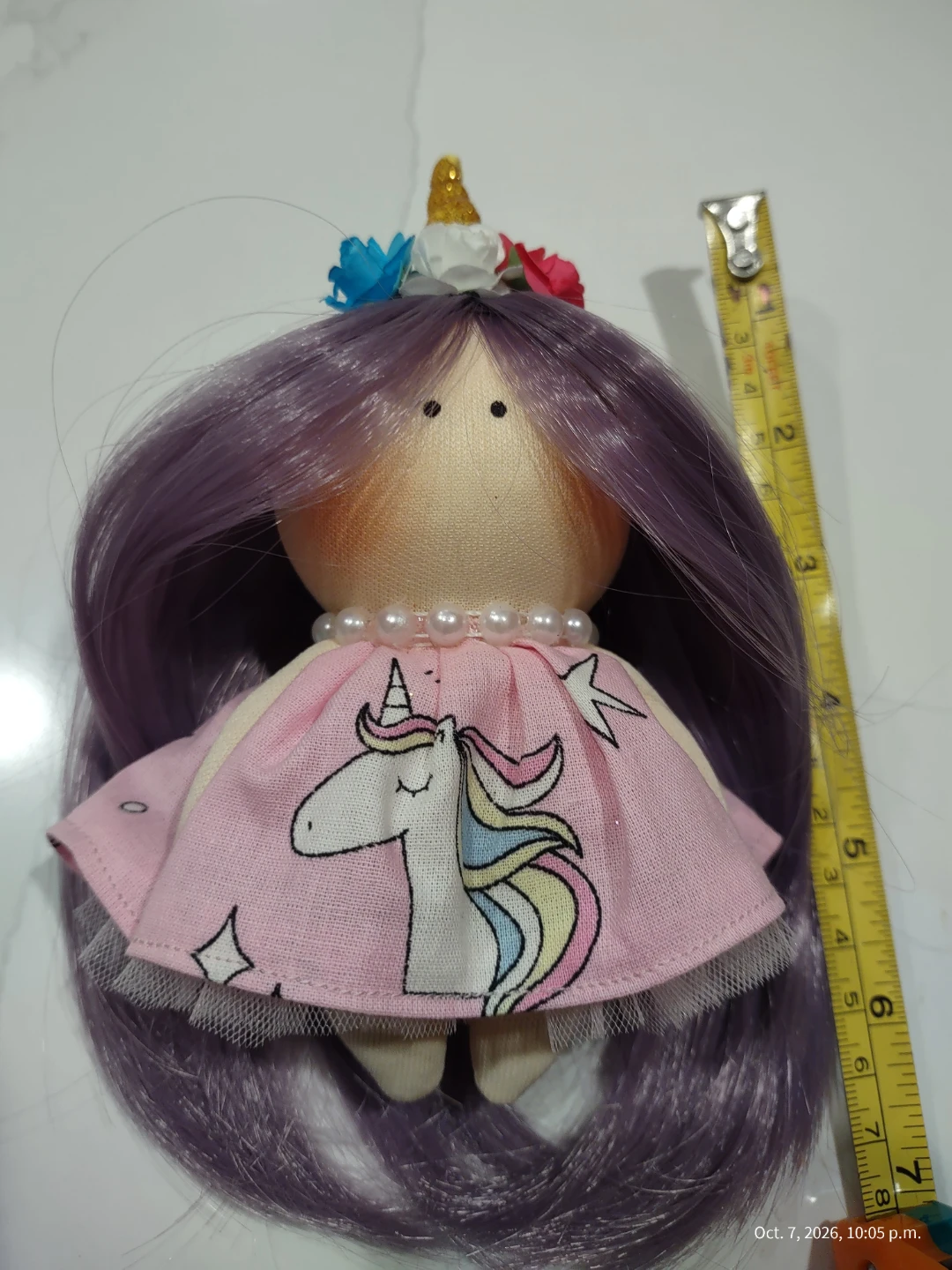 Handcrafted Unicorn Mini Doll - photo 2