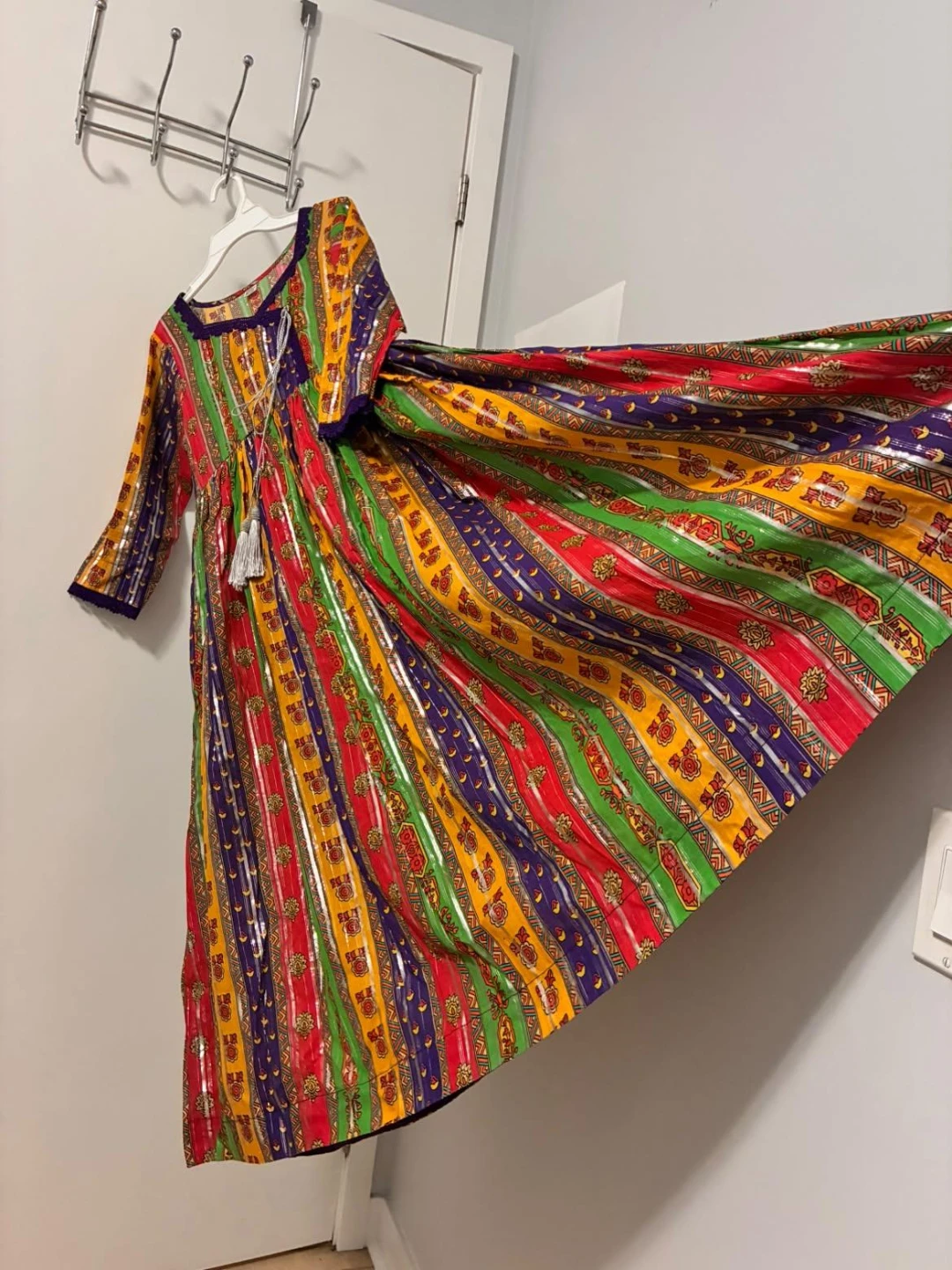 Multicoloured Traditional Patterned Dress