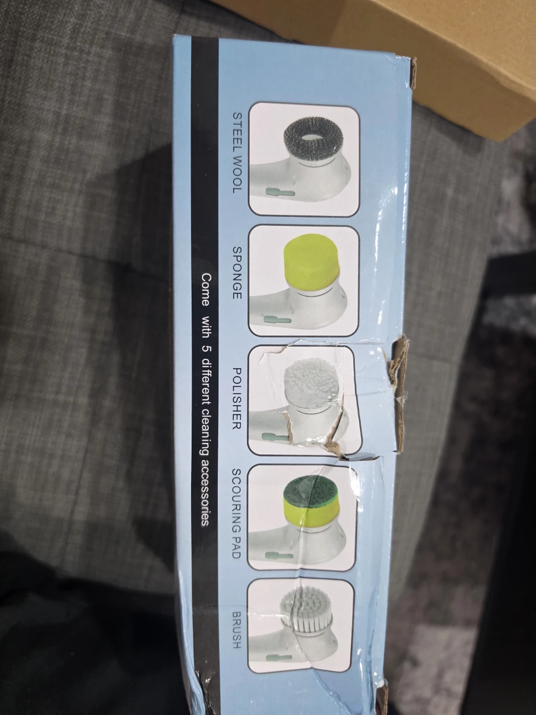 Electric Cleaning Brush with 5 Attachments - photo 3