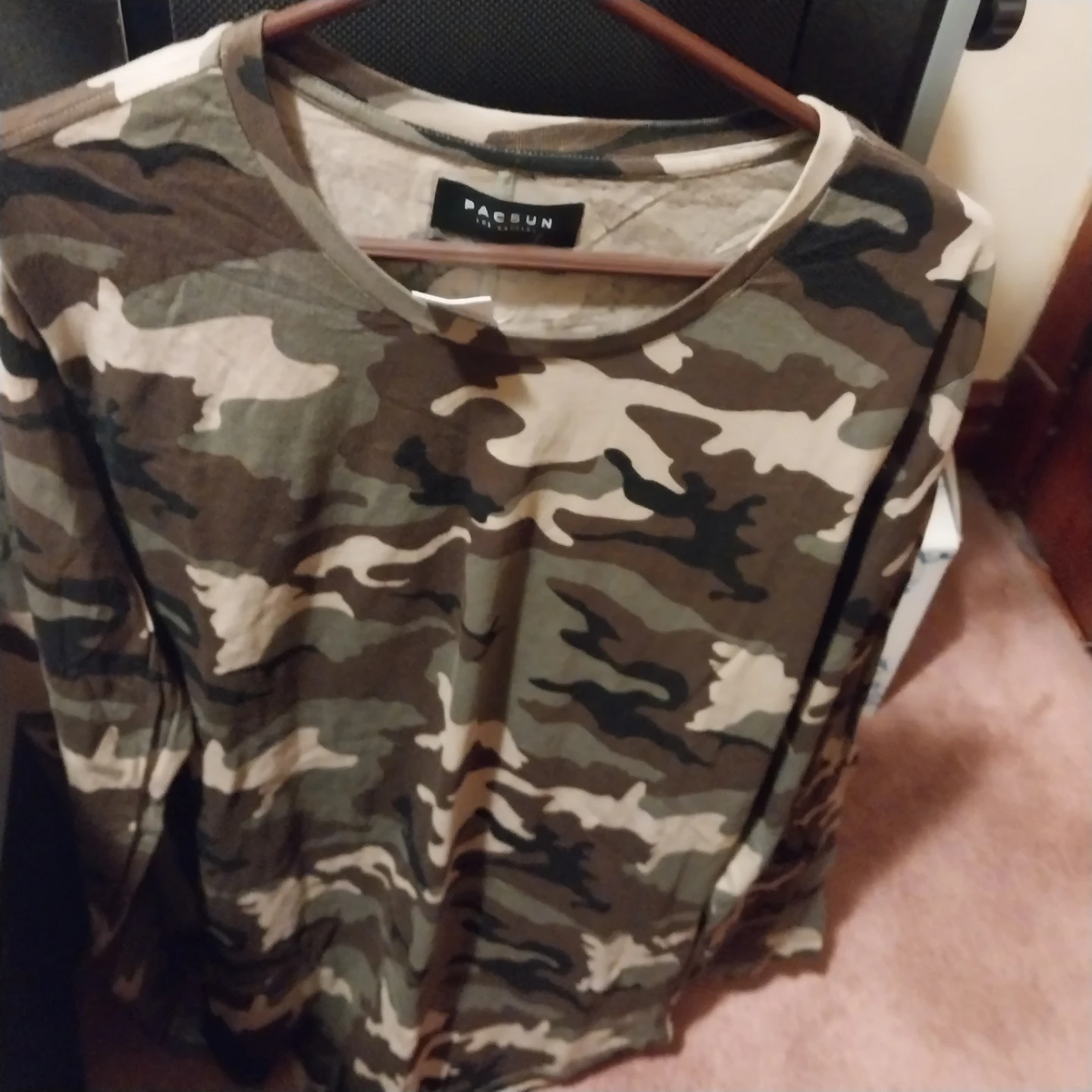PacSun Camouflage Long Sleeve Shirt