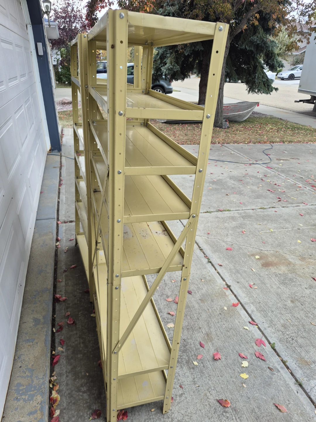 Two Metal Storage Shelving Units - photo 3