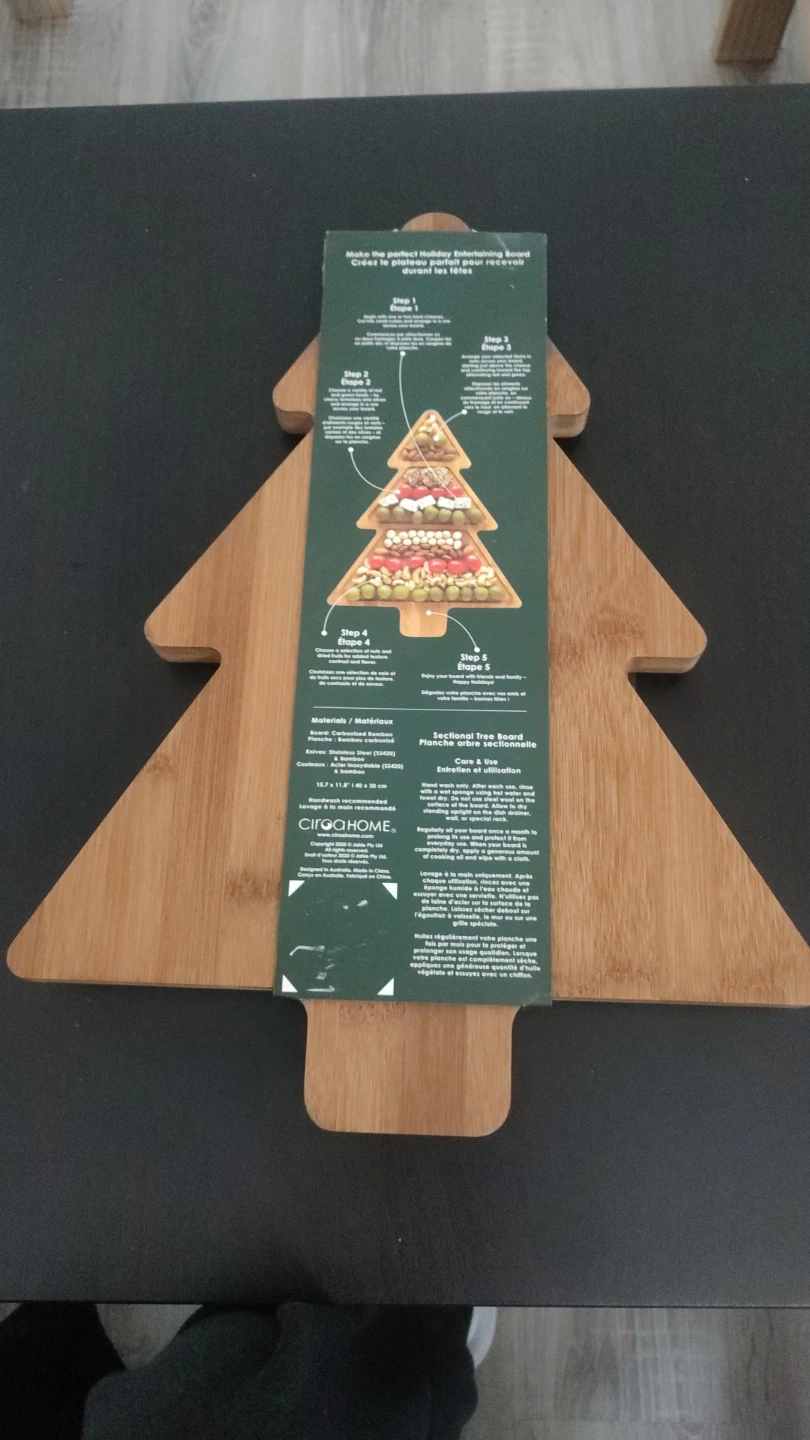 Ciroa Home Sectional Tree Board with Cheese Knives - photo 2