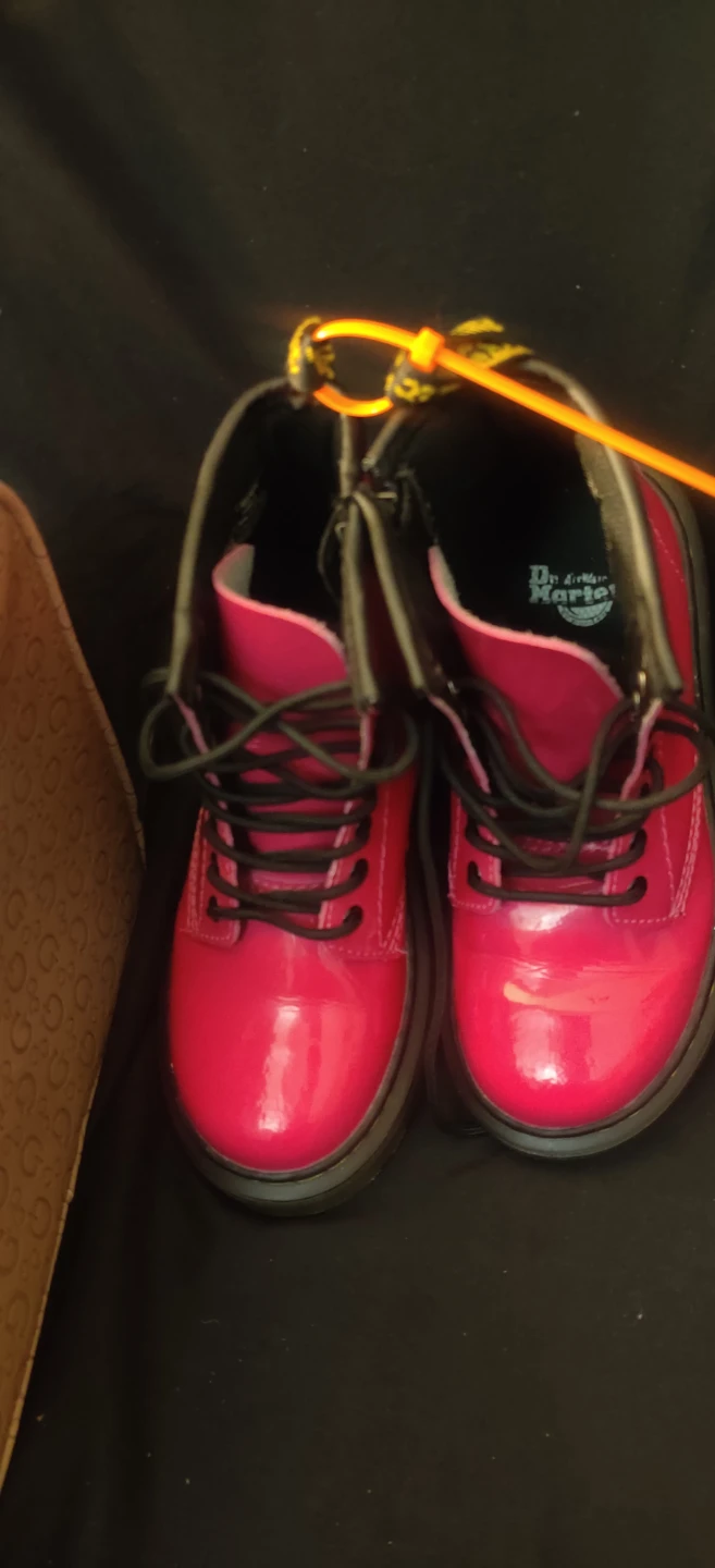 Dr. Martens Pink Patent Boots Youth Size 12