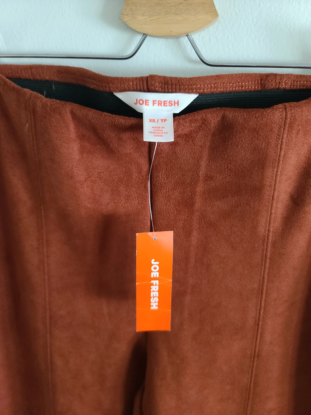 [BUNDLE OF 2] Joe Fresh Faux Suede Leggings Set -black and rust - photo 5