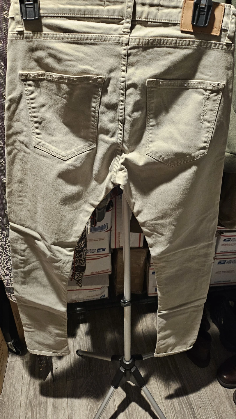 ZARA MAN Tan Distressed Jeans - photo 3