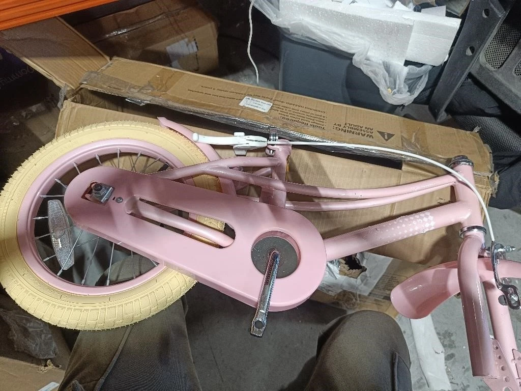 Girls Pink 14-inch Bicycle with Basket - photo 3