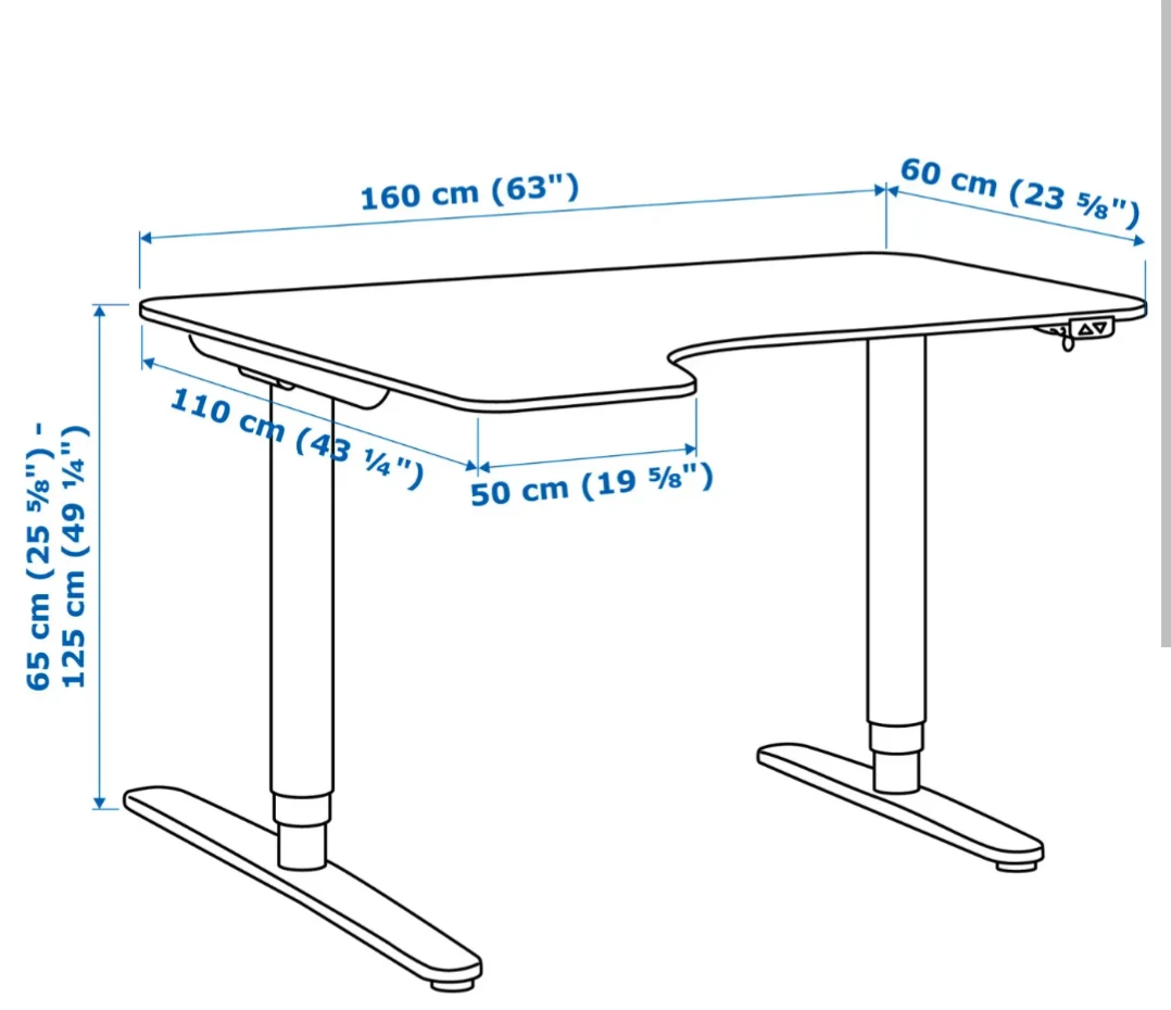 IKEA BEKANT L-Shaped Corner Desk - photo 3