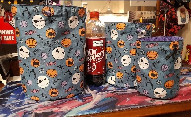 Handmade Nightmare Before Christmas Dice Bag Set - photo 2