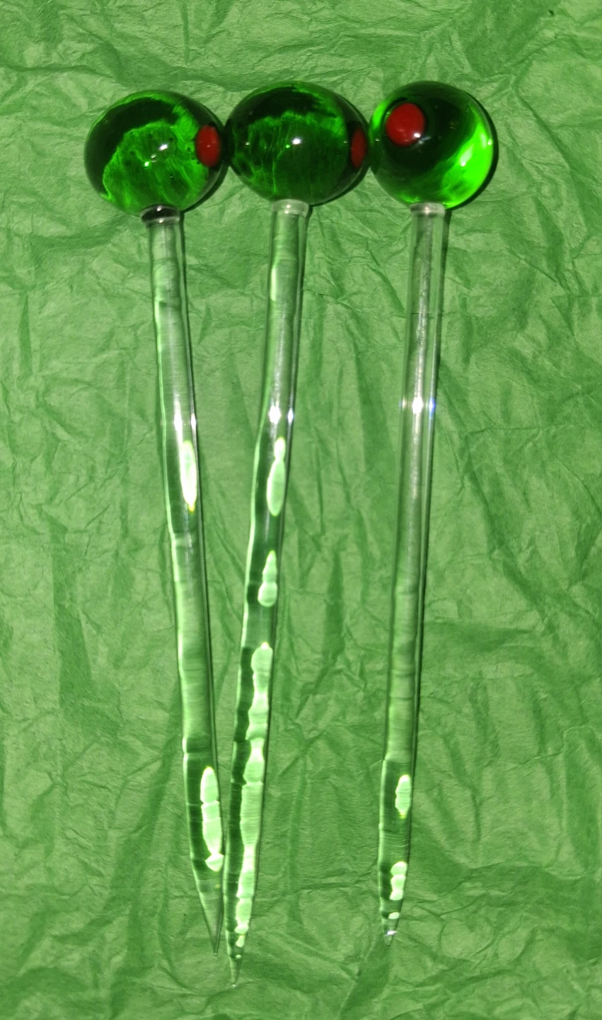 3 Vintage Olive Martini Picks