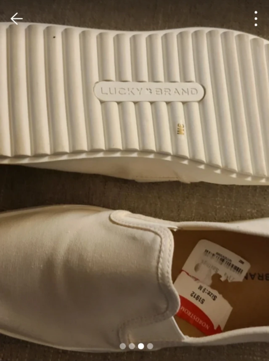 Lucky Brand White Slip-On Shoes Size 9M - photo 3