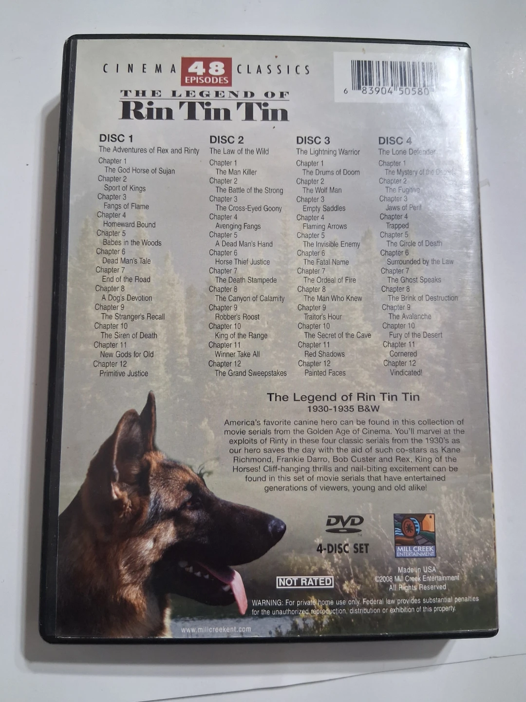The Legend of Rin Tin Tin 4-Disc DVD Set - photo 4