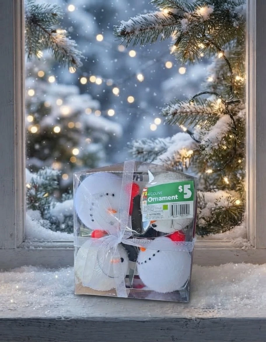 4 Count Snowman Christmas Ornaments