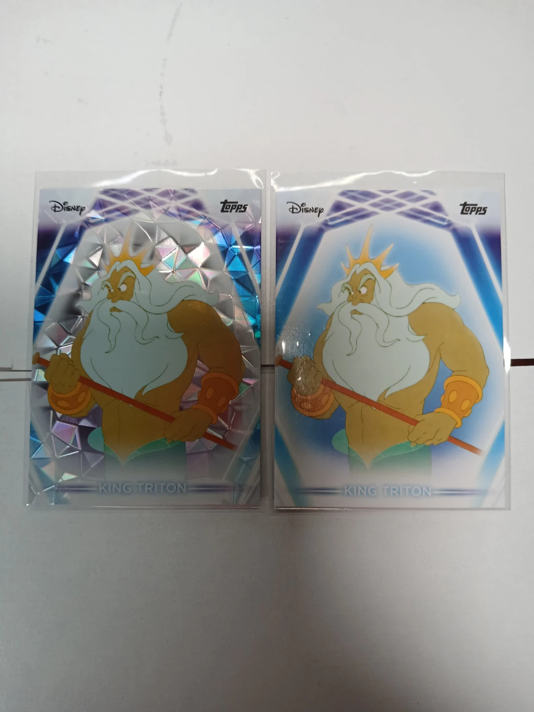 2 Topps Disney King Triton Trading Cards