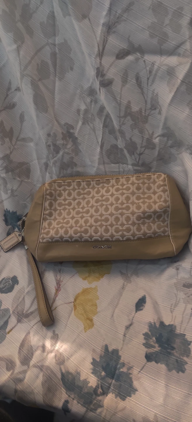 Coach Tan Wristlet