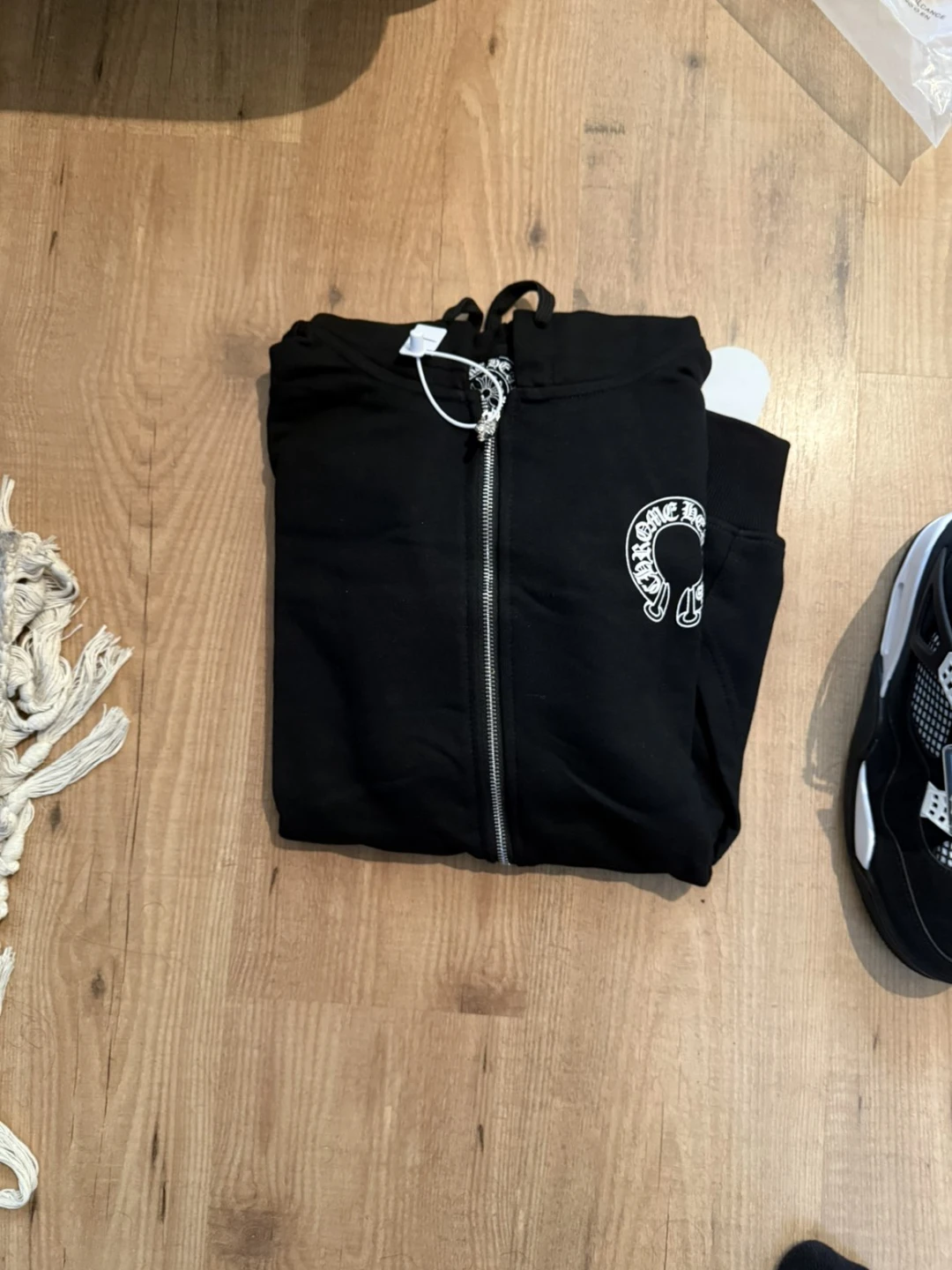 Chrome Hearts Horseshoe Logo Zip-Up Hoodie