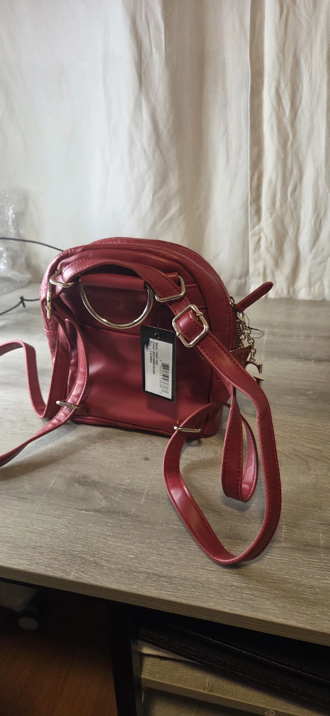Guess Red Embossed Mini Backpack - photo 2